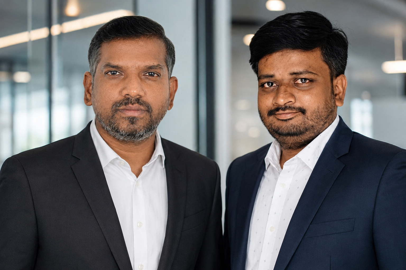 Qorven co-founders Jayakumar Sengottaian and Kadambarajan Thiyagaran
